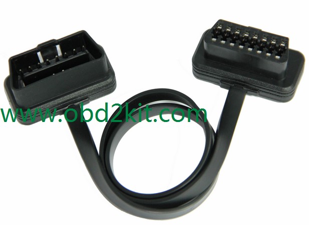 OBD2 8C Ultrathin Right angle Male to Female Extension Cable