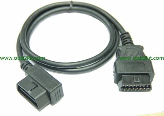 OBD2 Right Angle Extension Cable Male to Female