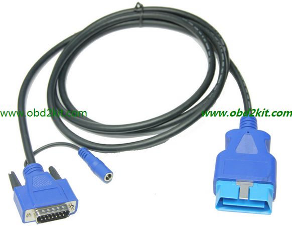 OBD2 Male to DB15 Male+DC5.5*2.1 Cable