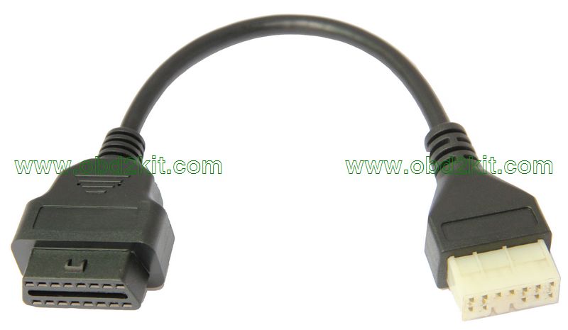 OBD2 Female to MITSUBISHI-12Pin Male Cable