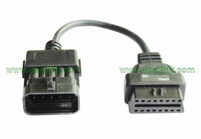 OBD2 Female to OPEL-10Pin Male Cable