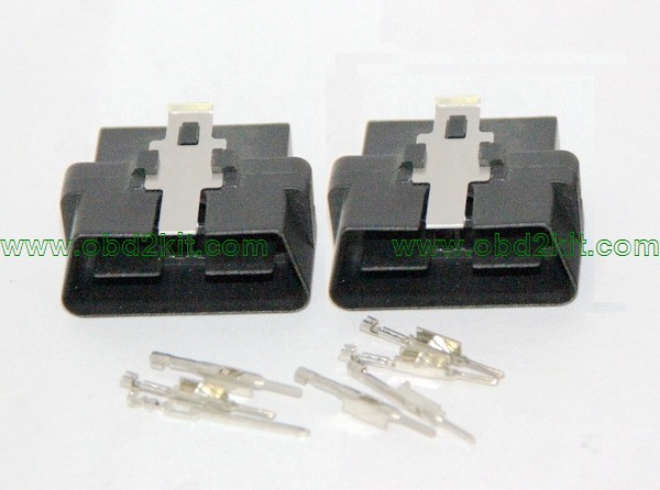OBD2 J1962 Male Connector, 24V with Clip
