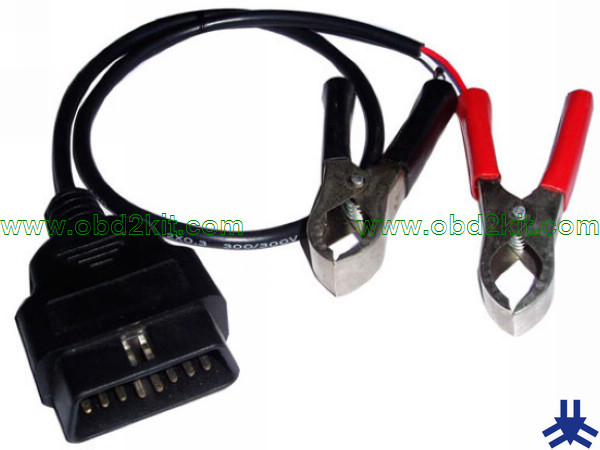 OBD2 Male to Battery Clamp*2 Cable