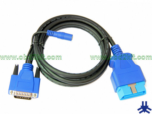 OBD2 Male to HDB15 Male+DC5.5*2.1 Cable