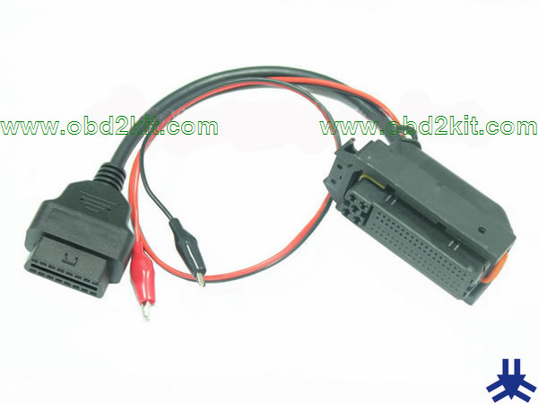 OBD2 Female+Alligator clip*2 to ECU-81Pin Cable