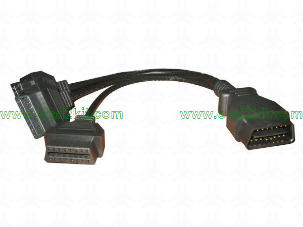 OBD2 Male to OBD2 Female*3 Cable