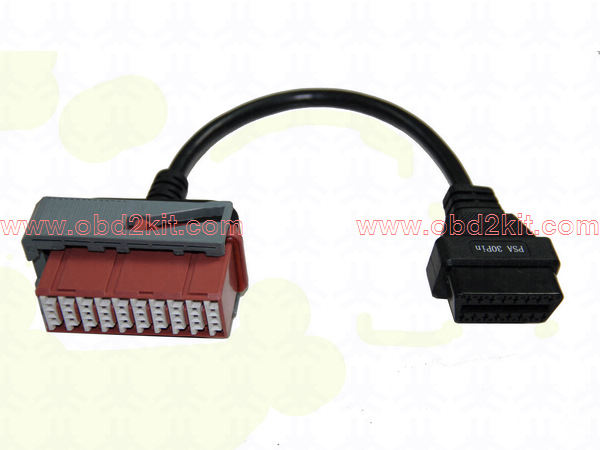 OBD2 Female to PSA-30Pin Female Cable