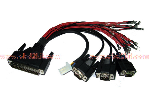 DB37 Male to DB9 Male*3+4P Cable