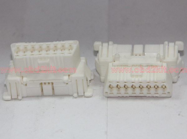 OBD2 J1962 Female Connector shell,White fit  TOYOTA .Nissan .KIA brand