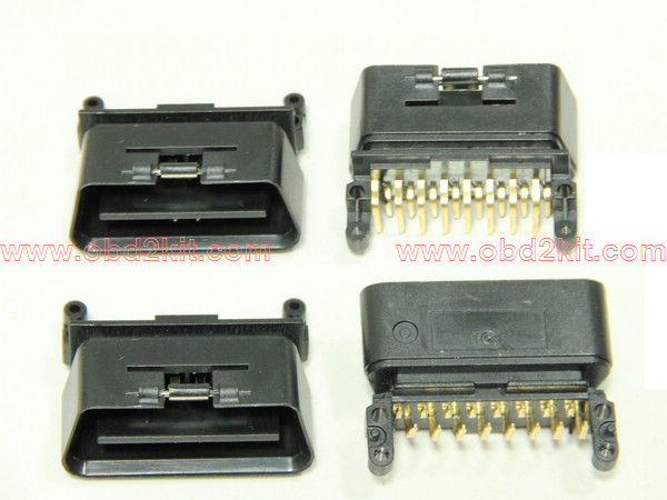 OBD2 J1962 Male Connector with Right-Angle Pin