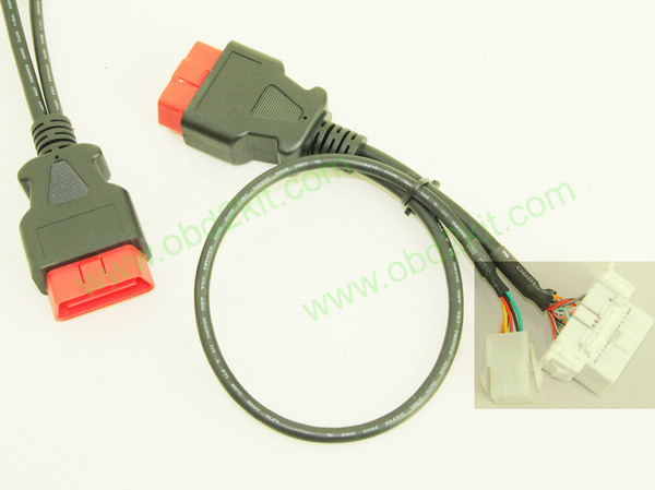 Vehicle GPS Navigation tracking cable OBD2 Male to female+MOLEX-6pin