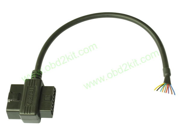 OBD2 male to female adapter with 9pin open cable