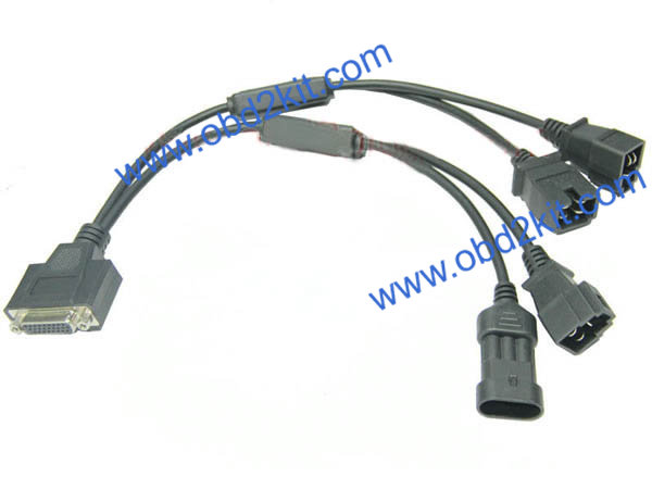 HDB26 Female to SUZUKI-3Pin+DAIHATSU-4Pin and MIN Car-3Pin+FIAT-3Pin Cable