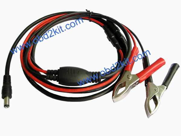 DC5.5*2.1 to Battery clamp*2 Cable